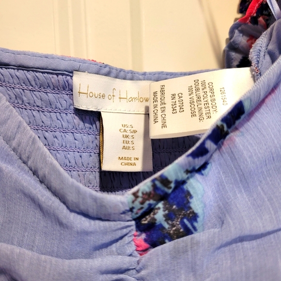 House of Harlow 1906 Cropped Ruffled/Ruched Top, Size S - Picture 3 of 6